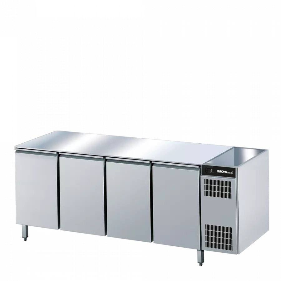 Kühltisch GN 1/1, ohne Tischplatte, Steckerfertig - 2196X675X 800 mm