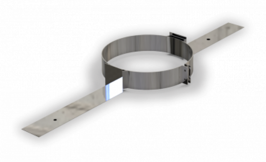 DW PLUS Bodenhalterung mit U-Profil 2×40 cm, Doppelwandig - Edelstahl