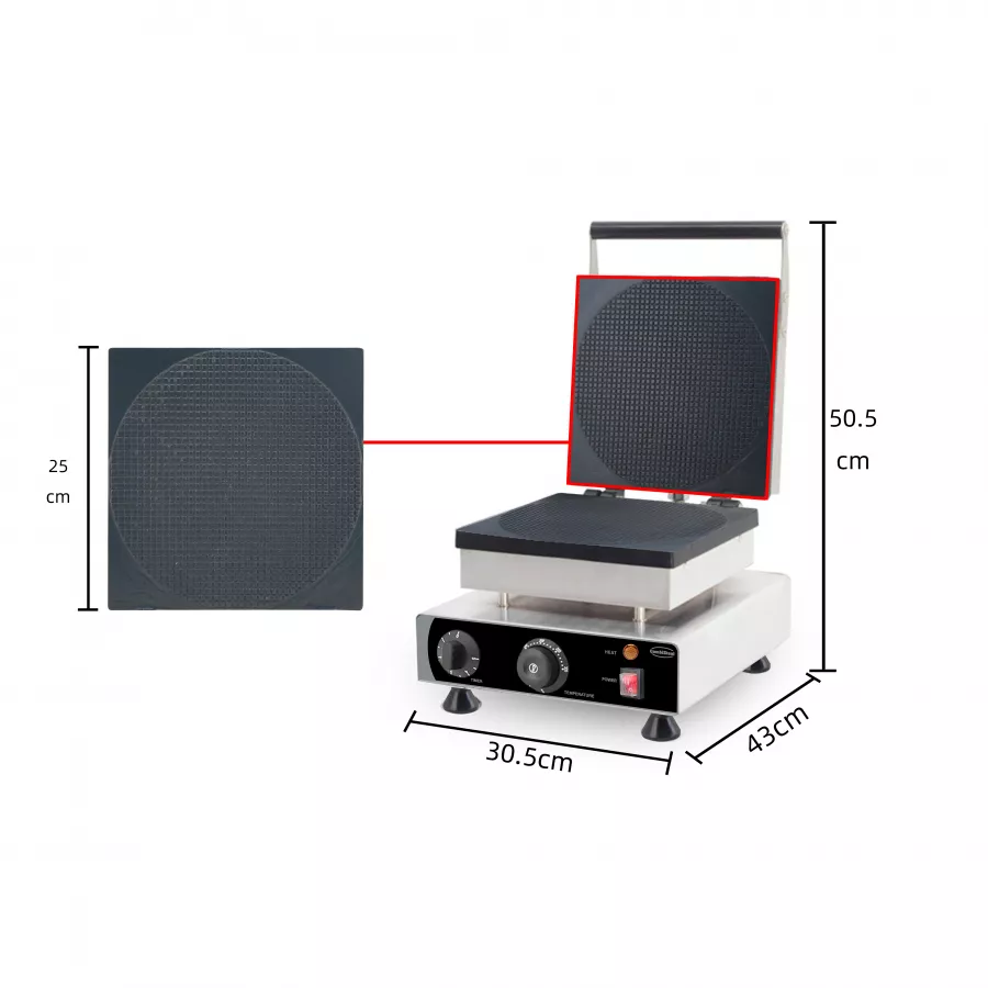 Sirup-Waffeleisen Rund – Ø250 mm – 1,75 kW Sirup-Waffeleisen Rund – Ø250 mm – 1,75 kW
