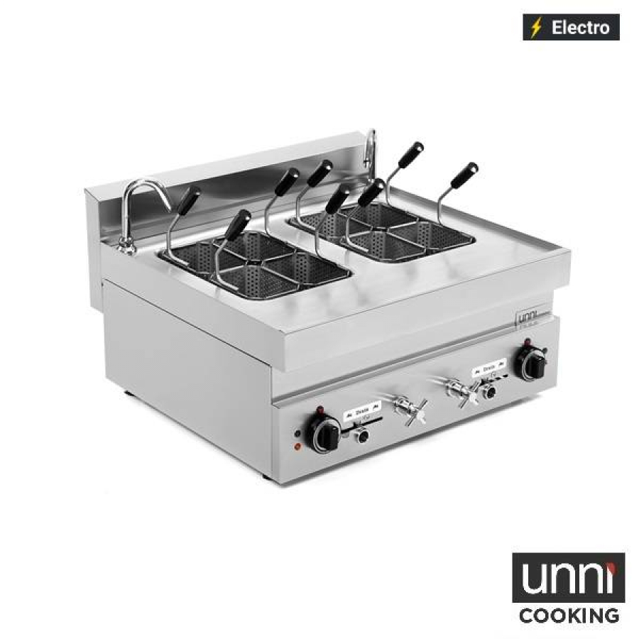 Nudelkocher 2x12L elektrisch – 2 x 7 kW, Körbe inklusive