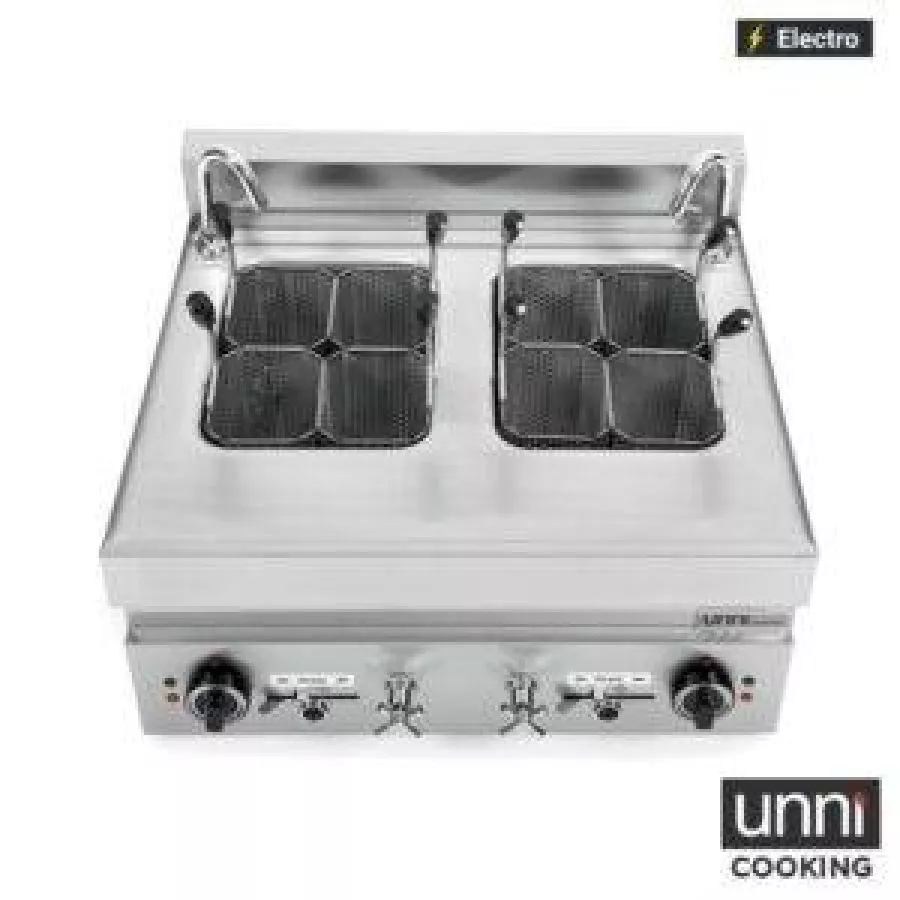 Nudelkocher 2x12L elektrisch – 2 x 7 kW, Körbe inklusive