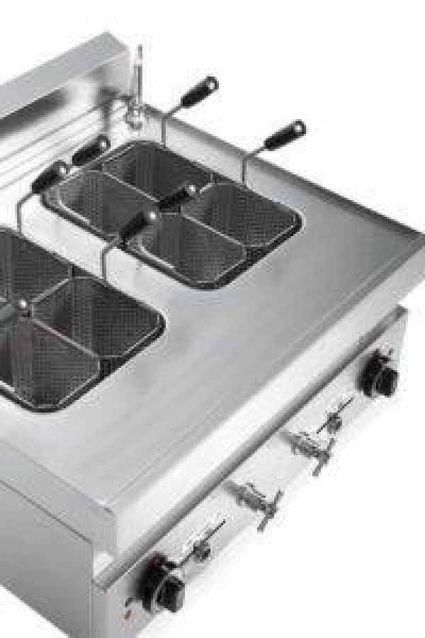 Nudelkocher 2x12L elektrisch – 2 x 7 kW, Körbe inklusive