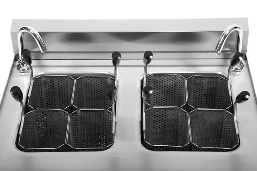 Nudelkocher 2x12L elektrisch – 2 x 7 kW, Körbe inklusive