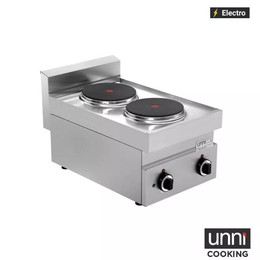 Elektroherd 650Line 2 Kochplatten Edelstahl 2,6 kW