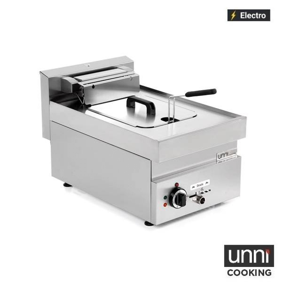 Fritteuse UnniCooking 650 LINE 1x10L – Kaltzone, Ablasshahn