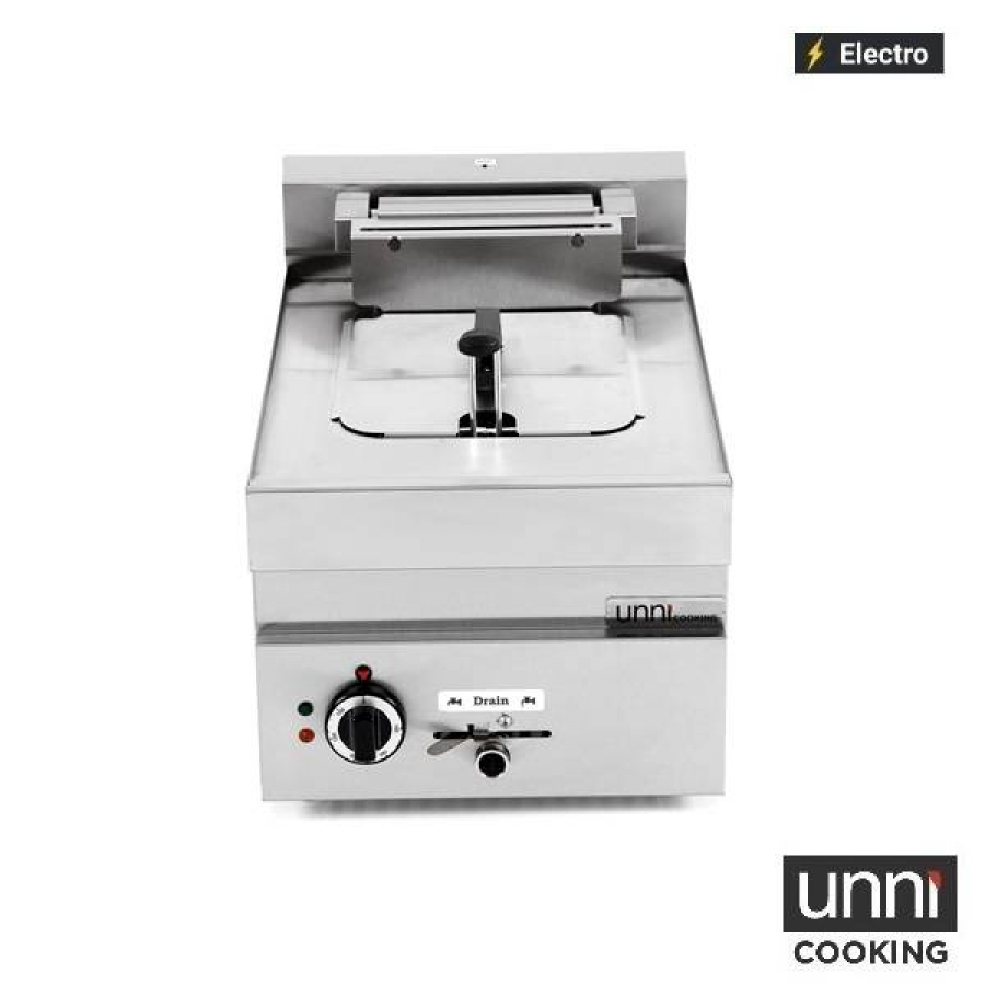 Fritteuse UnniCooking 650 LINE 1x10L – Kaltzone, Ablasshahn