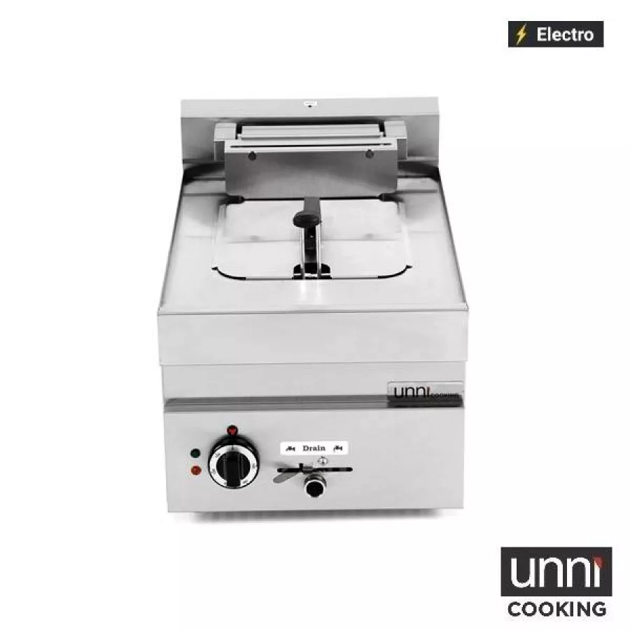 Fritteuse UnniCooking 650 LINE 1x10L – Kaltzone, Ablasshahn
