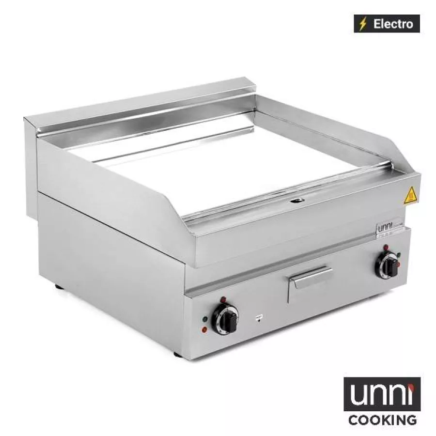 Elektrische Bratplatte E65GP20B-C Chrom Edelstahl 100-300°C Thermostat