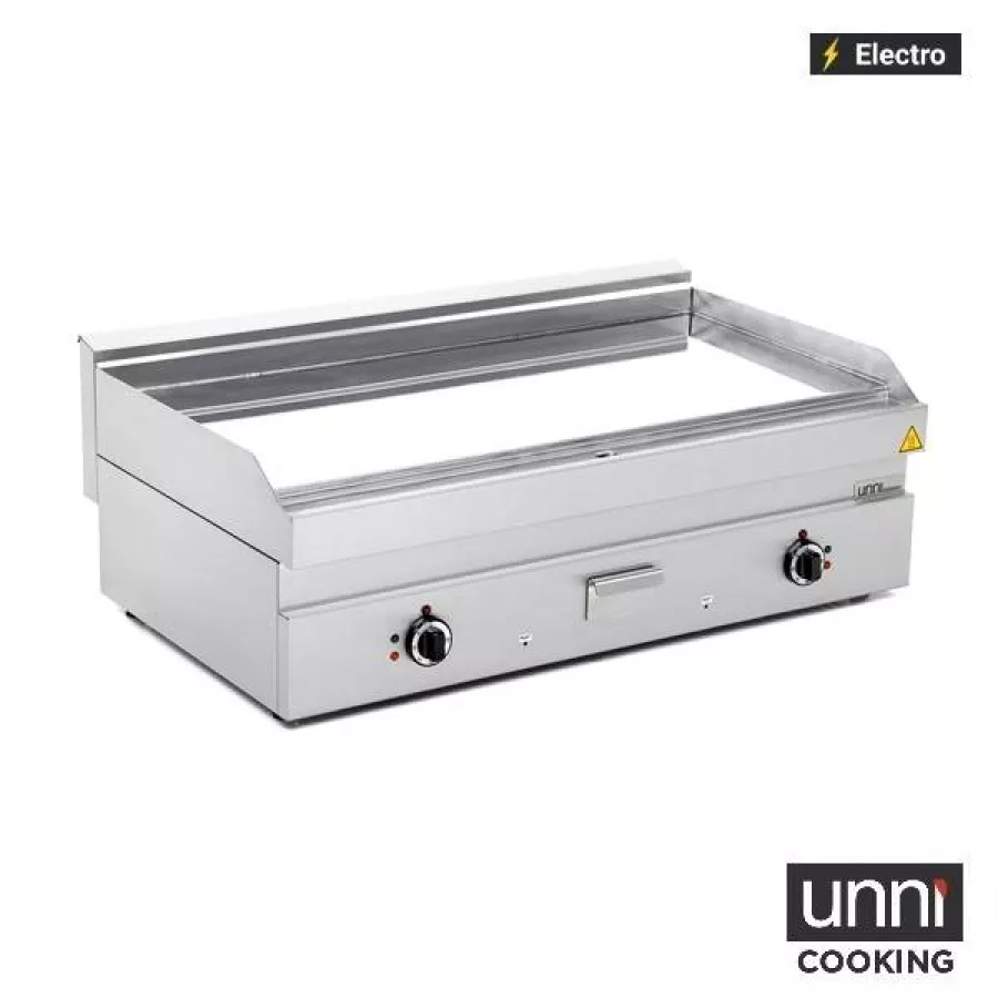 Elektrische Bratplatte Edelstahl gerippt 100-300°C