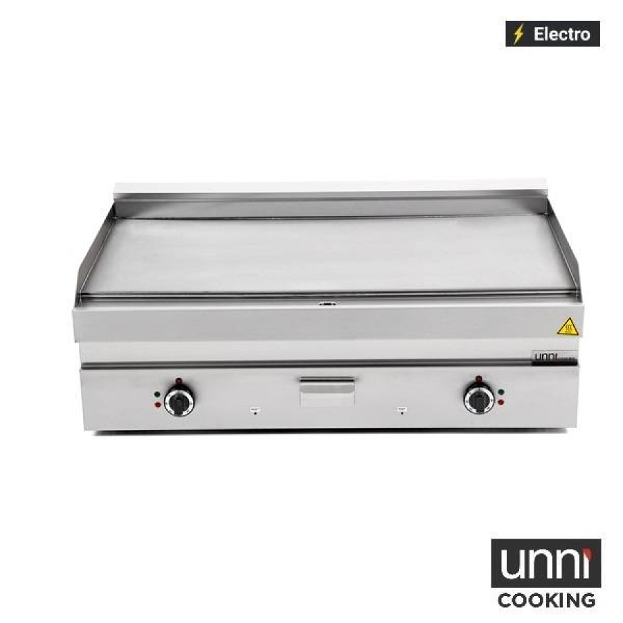 Elektrogrillplatte E65GP30B+S Edelstahl glatt 100-300°C UNNI-COOKING 650