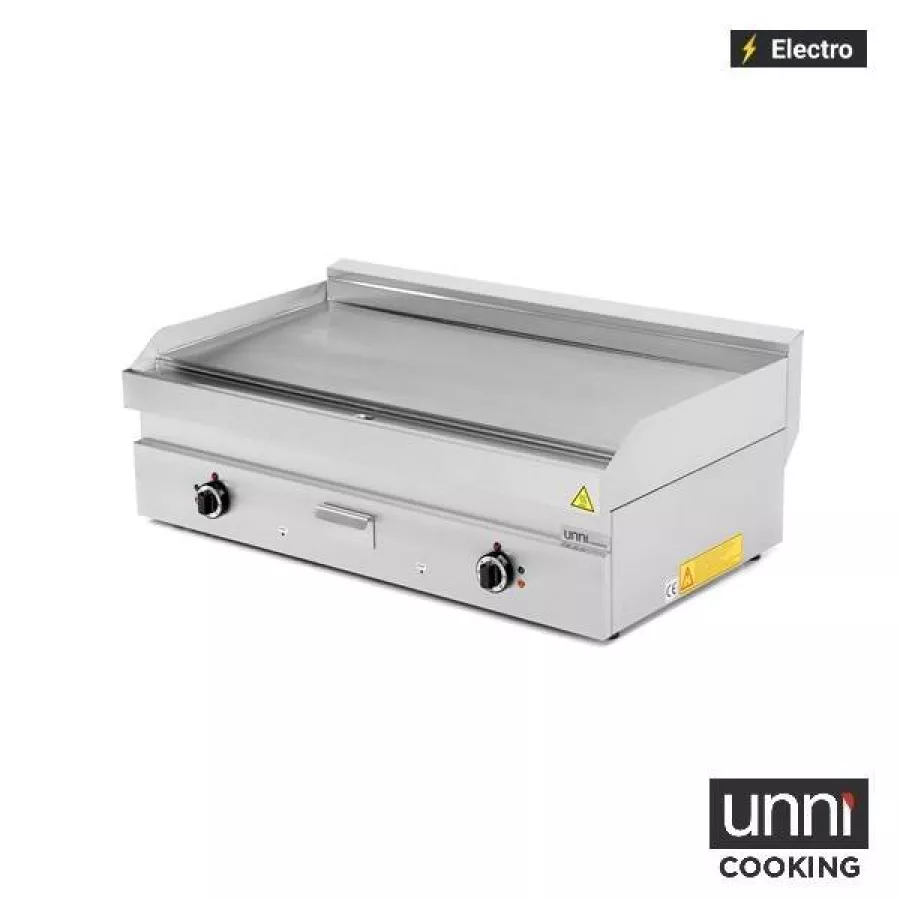 Elektrogrillplatte Edelstahl glatt 100-300°C 650