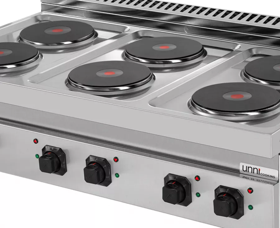 Elektroherd Ranges 700 6 Kochplatten 400V 1200mm