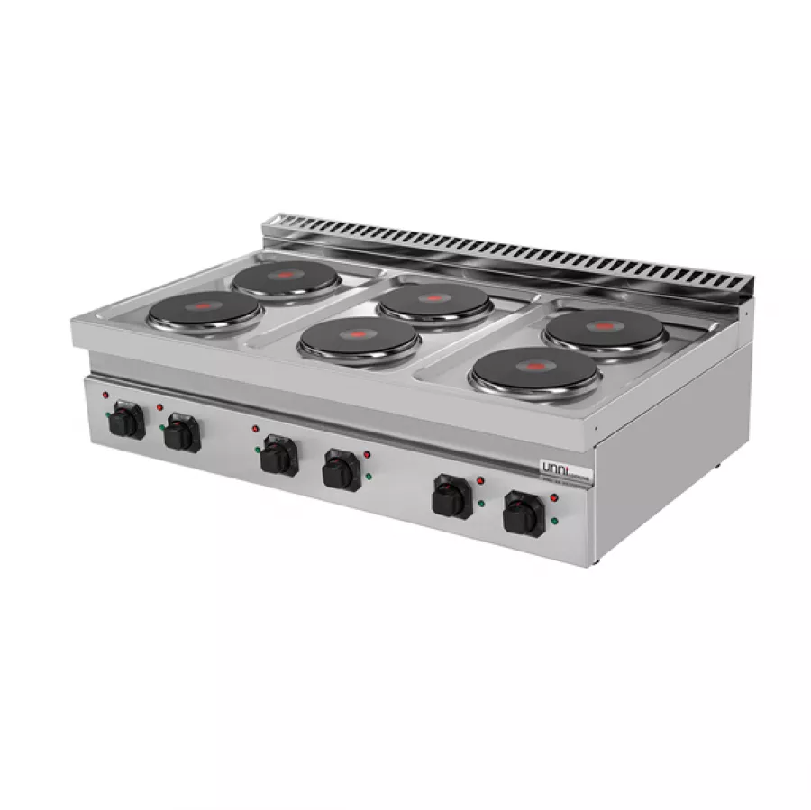 Elektroherd Ranges 700 6 Kochplatten 400V 1200mm