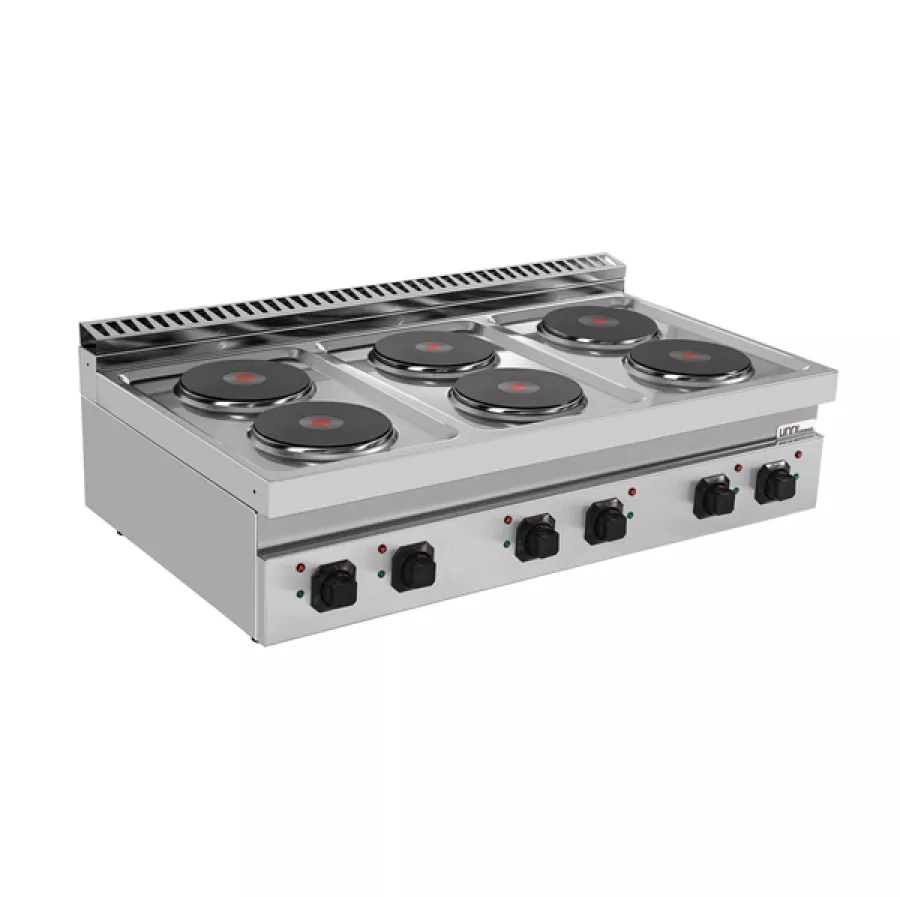 Elektroherd Ranges 700 6 Kochplatten 400V 1200mm