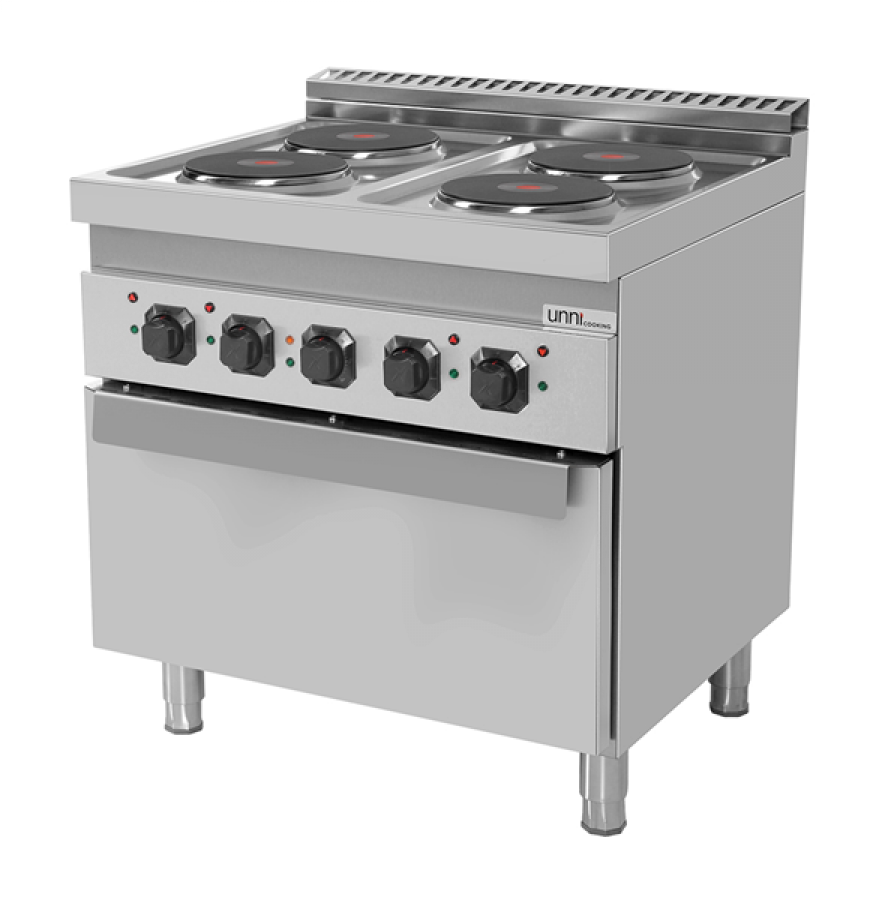 Elektroherd 700 Serie E70FEO20 – 4 Kochzonen, Umluftofen, Edelstahl