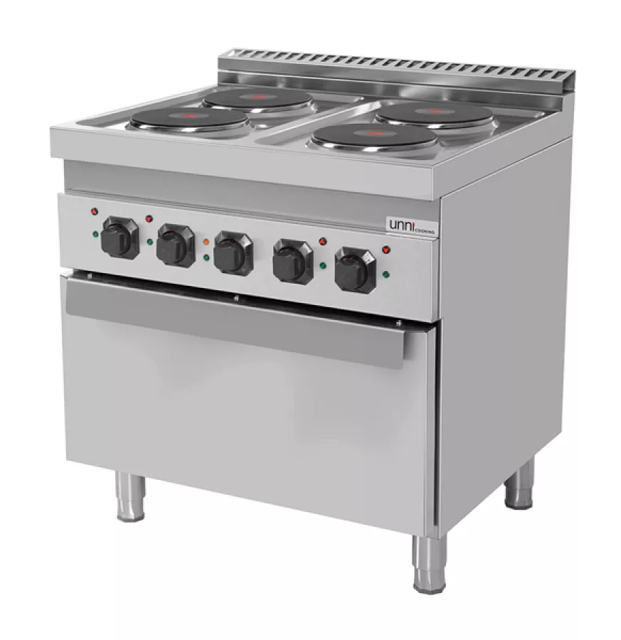 Elektroherd 700 Serie – 4 Kochzonen, Umluftofen, Edelstahl