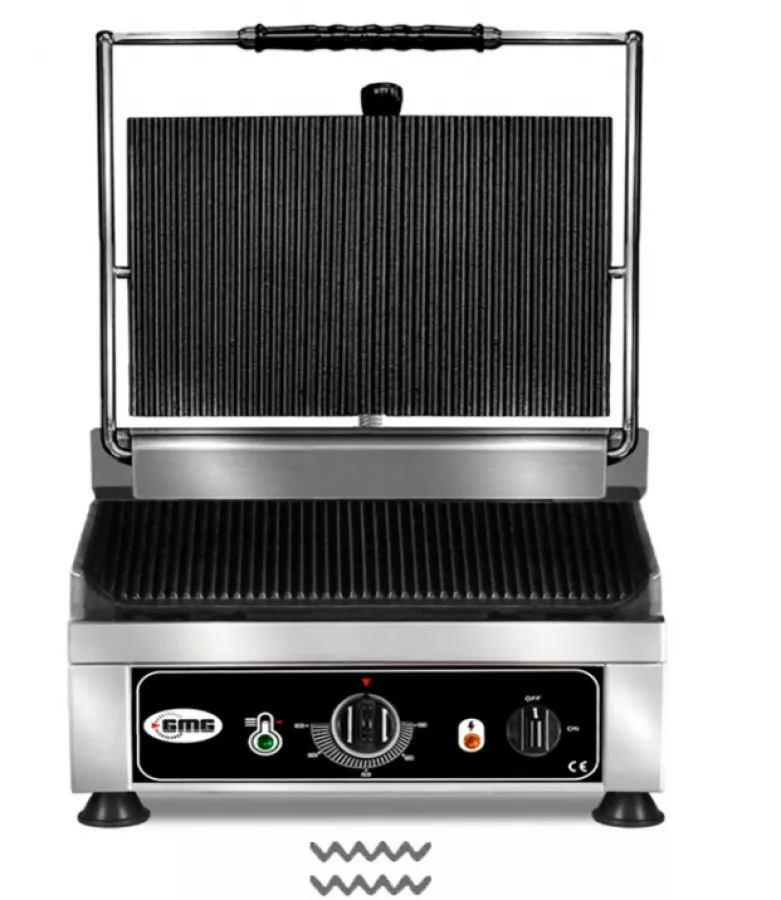Kontaktgrill Elektro - Gerillt mit Gusseisen
