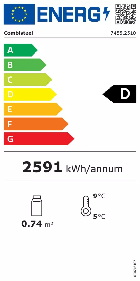 Wandkühlung/Tiefkühling Schwarz 2 Glastüren