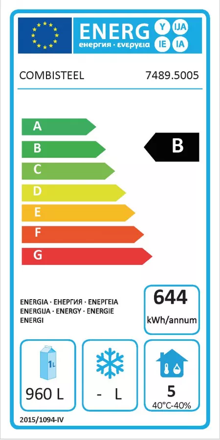 Kühlschrank Edelstahl Mono Block 1400 Ltr Energy Line