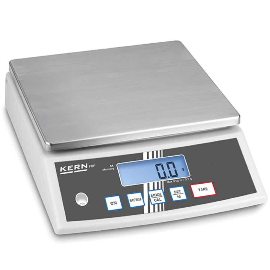 Tafelweegschaal roestvrij staal | Weegbereik max. 3 kg