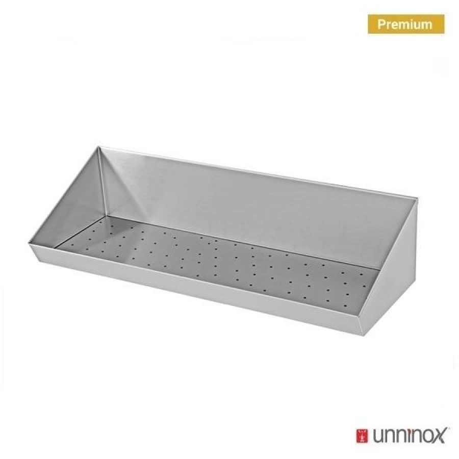 Spänewanne Edelstahl 150x30x20cm mit Sieb für Gastronomie