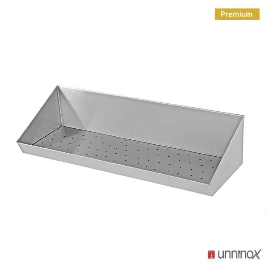 Spänewanne Edelstahl 150x30x20cm mit Sieb für Gastronomie