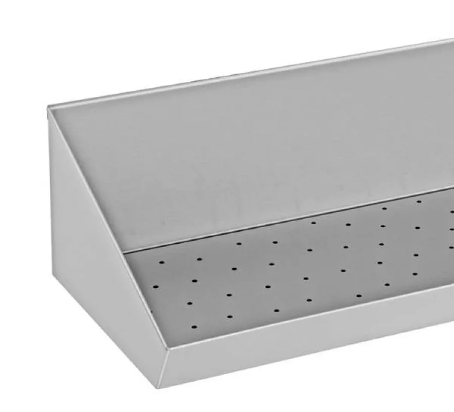 Spänewanne Edelstahl 150x30x20cm mit Sieb für Gastronomie