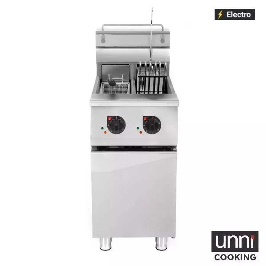 Elektrofritteusen 2x12,5L Edelstahl Doppelbecken