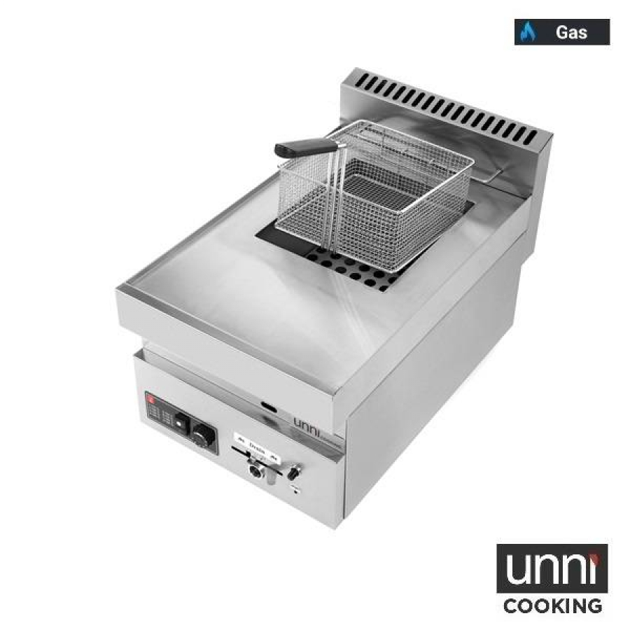 Gasfritteuse 650 LINE 8L Edelstahl 7,0 kW Profi Gastronomie