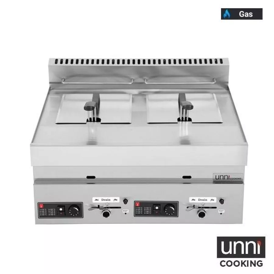 Gas Fritteuse 650 LINE 2x8L Edelstahl