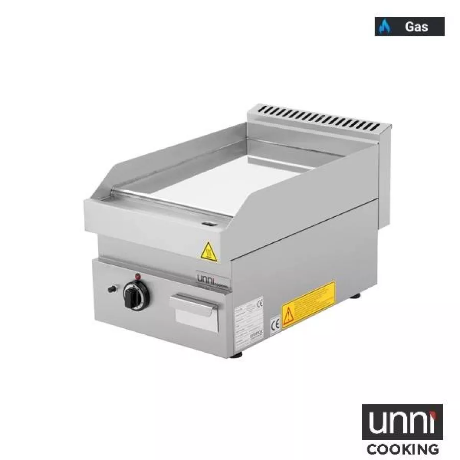 Gas-Bratplatte 650 SERIES Chrom Edelstahl Profiküche