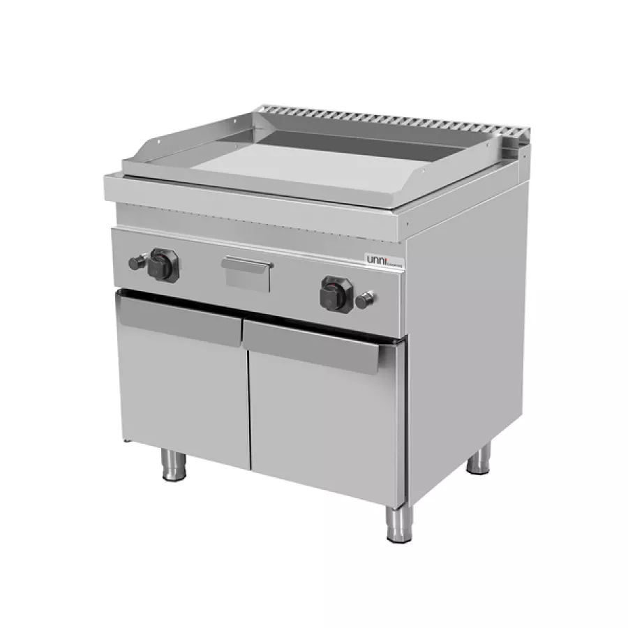 Gas-Grillplatte verchromt kompakt leistungsstark