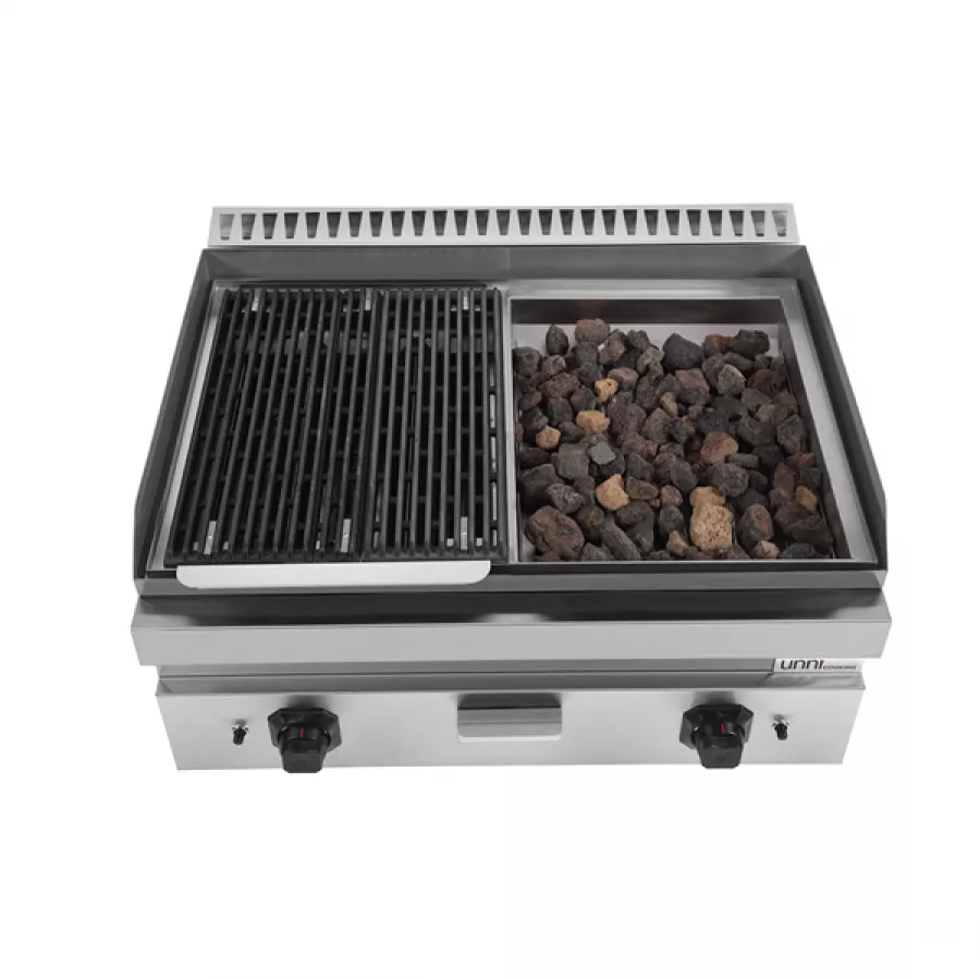 Lavastein Grill G70GP20 – 18kW, Edelstahlbrenner, UnniCooking 700 LINE