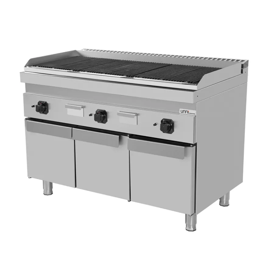 Lavastein Grill – 27kW, Edelstahlbrenner