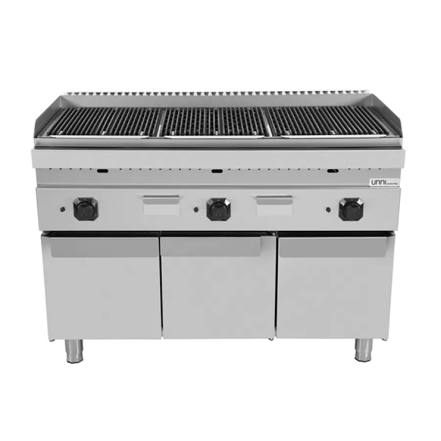 Lavastein Grill – 27kW, Edelstahlbrenner
