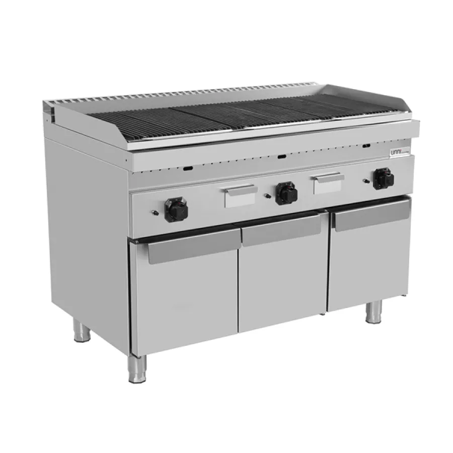 Lavastein Grill – 27kW, Edelstahlbrenner