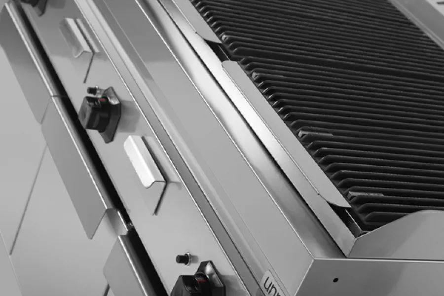 Lavastein Grill – 27kW, Edelstahlbrenner