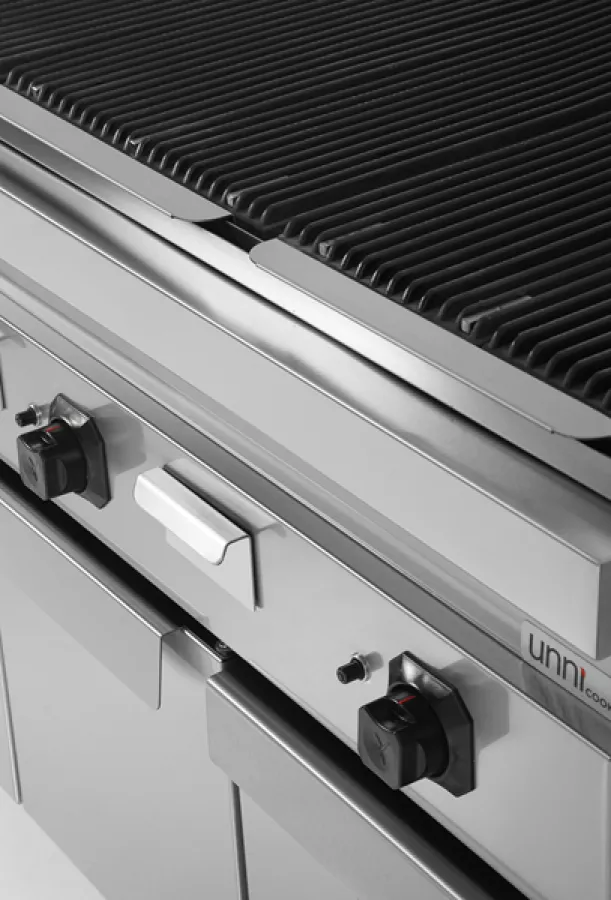 Lavastein Grill – 27kW, Edelstahlbrenner