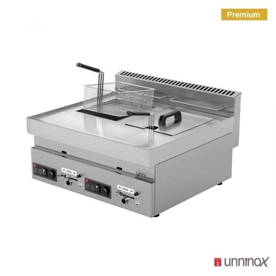 Gas Fritteuse 650 LINE 2x8L Edelstahl