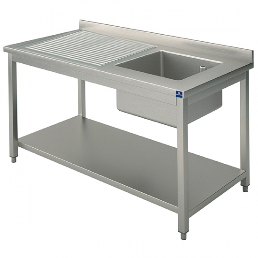 Spültisch 1 Becken Tropftasse links 1000x600