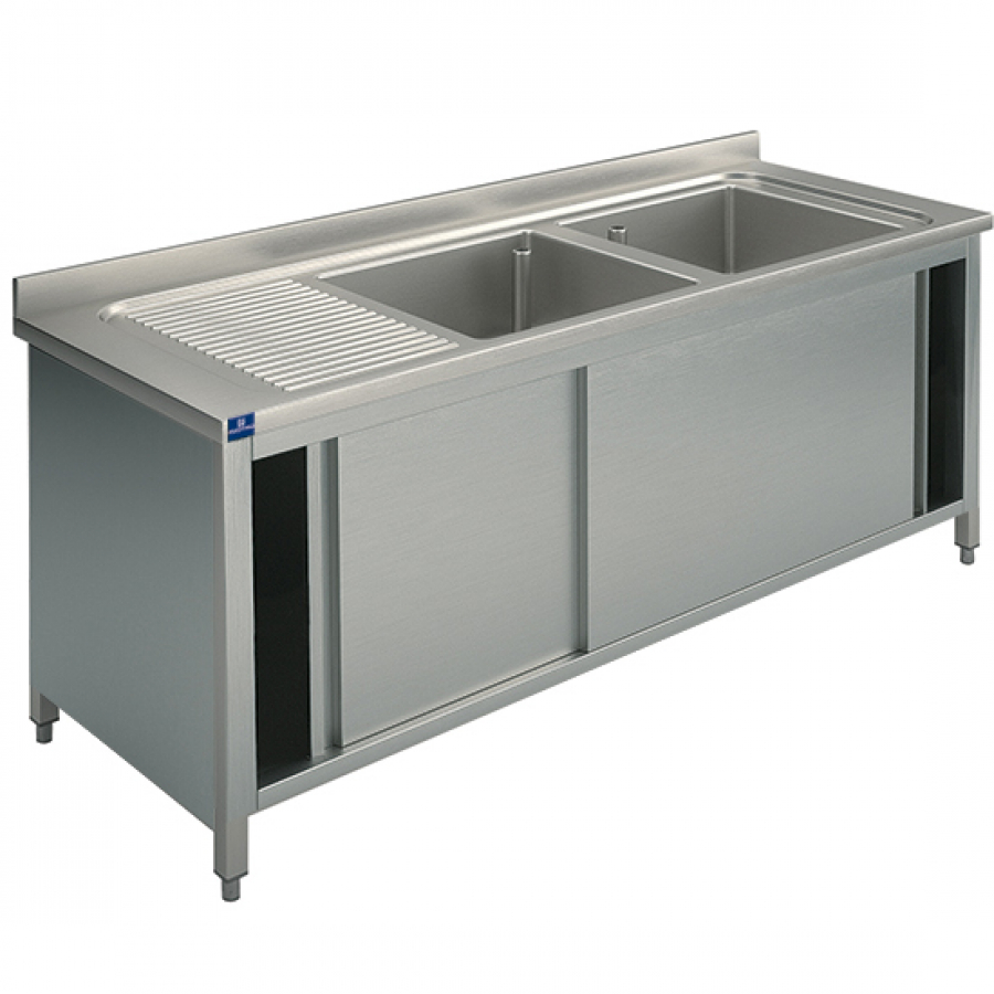 Spülschrank | Tropftasse links | 1800x700 mm