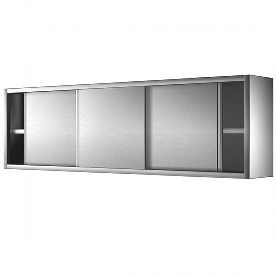 Wandhängeschrank mit Schiebetüren und Zwischenbord | 1700x400 mm Wandhängeschrank mit Schiebetüren und Zwischenbord | 1700x400 mm