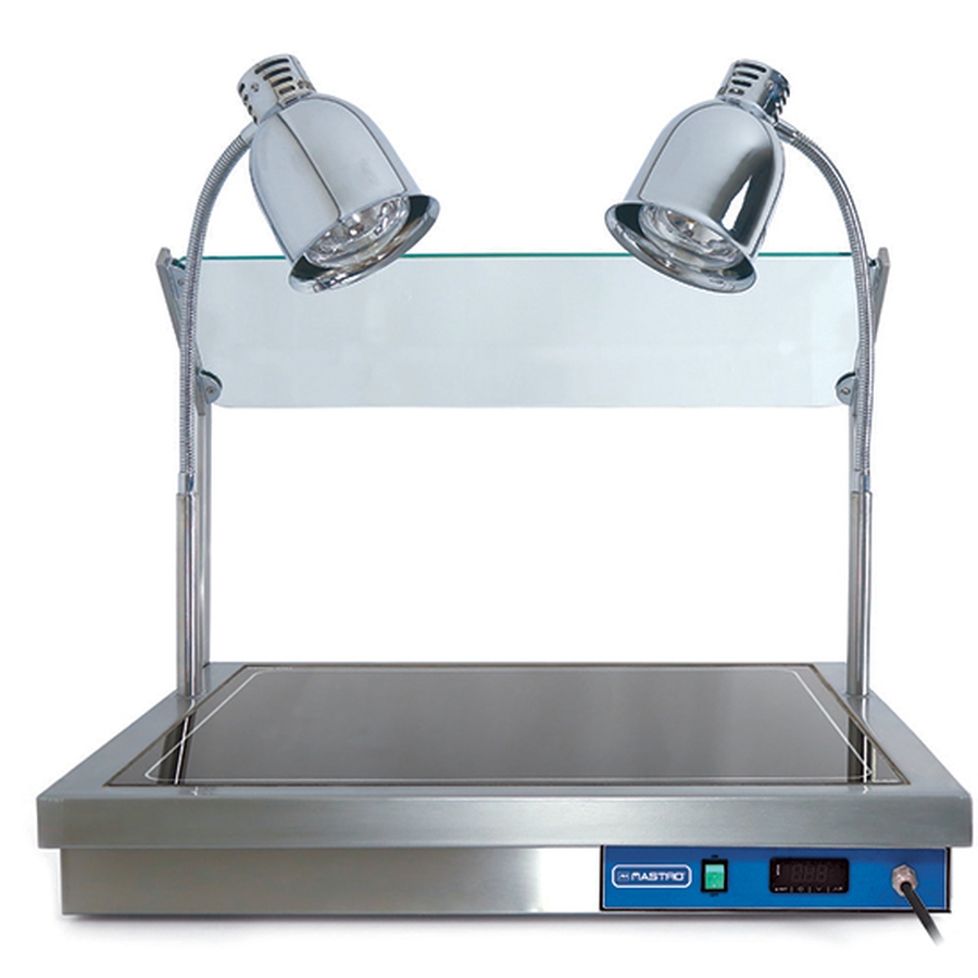 Tranchierplatte mit Hustenschutz 2x GN 1/1