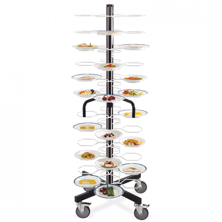 Tellerstapler auf Rädern | 96 Teller ø 180-240