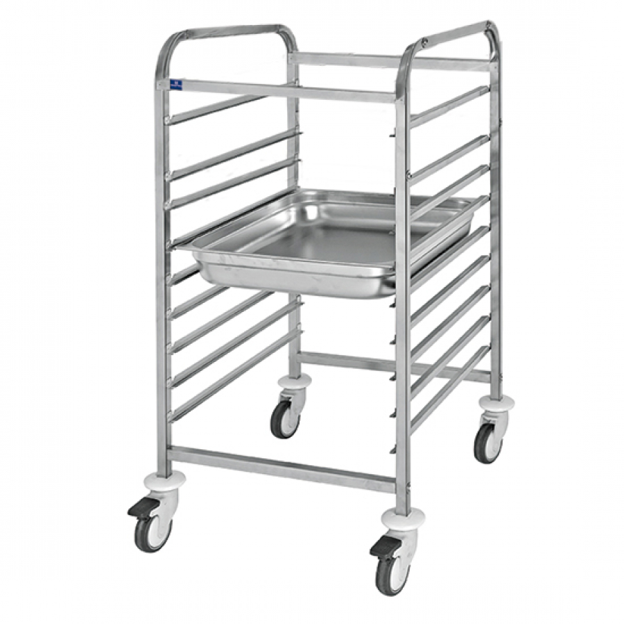 Wagen voor GN-bakken | 9x GN 1/1 H=65 mm