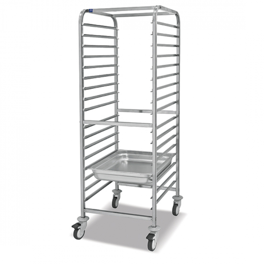 Wagen für GN-Behälter | 17x GN 1/1 H=65 mm