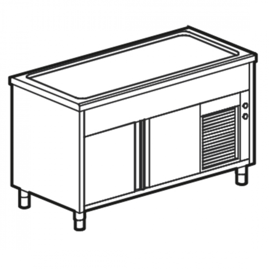 Kühlplatten B 1200 mm 3x GN 1/1 - Effiziente Kühlung für GN-Behälter