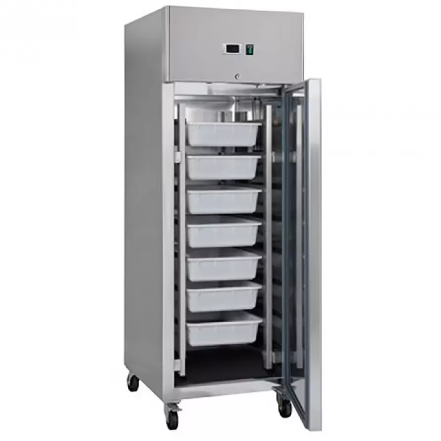 Fischkühlschrank - 600 l - 7 Behälter (60 x 40 cm) - auf Rädern - Rostfreier Stahl Fischkühlschrank - 600 l - 7 Behälter (60 x 40 cm) - auf Rädern - Rostfreier Stahl