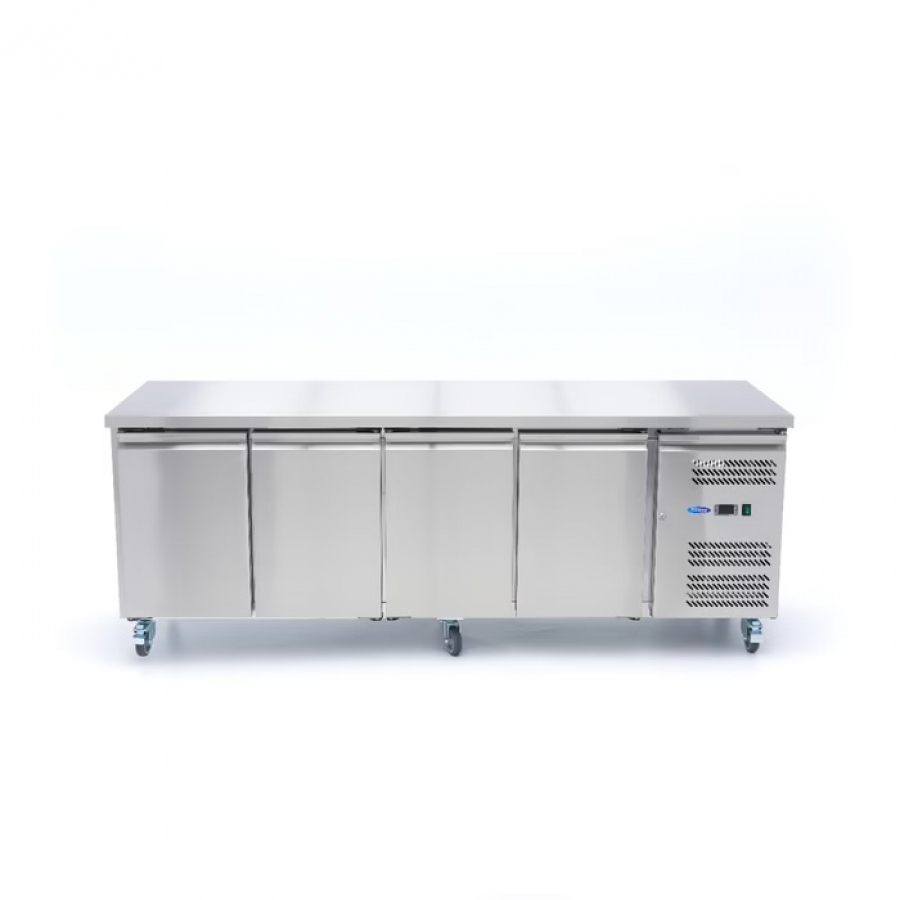 Gastro koeltafel - 223 cm - 4 deuren