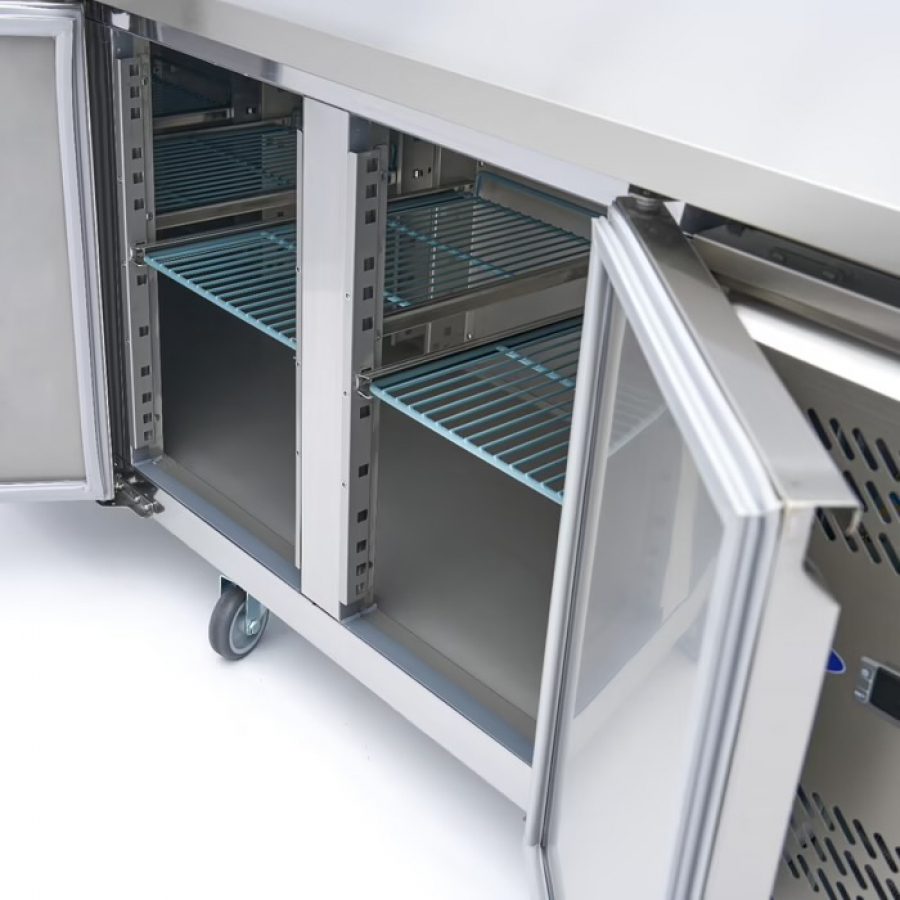 Gastro koeltafel - 223 cm - 4 deuren